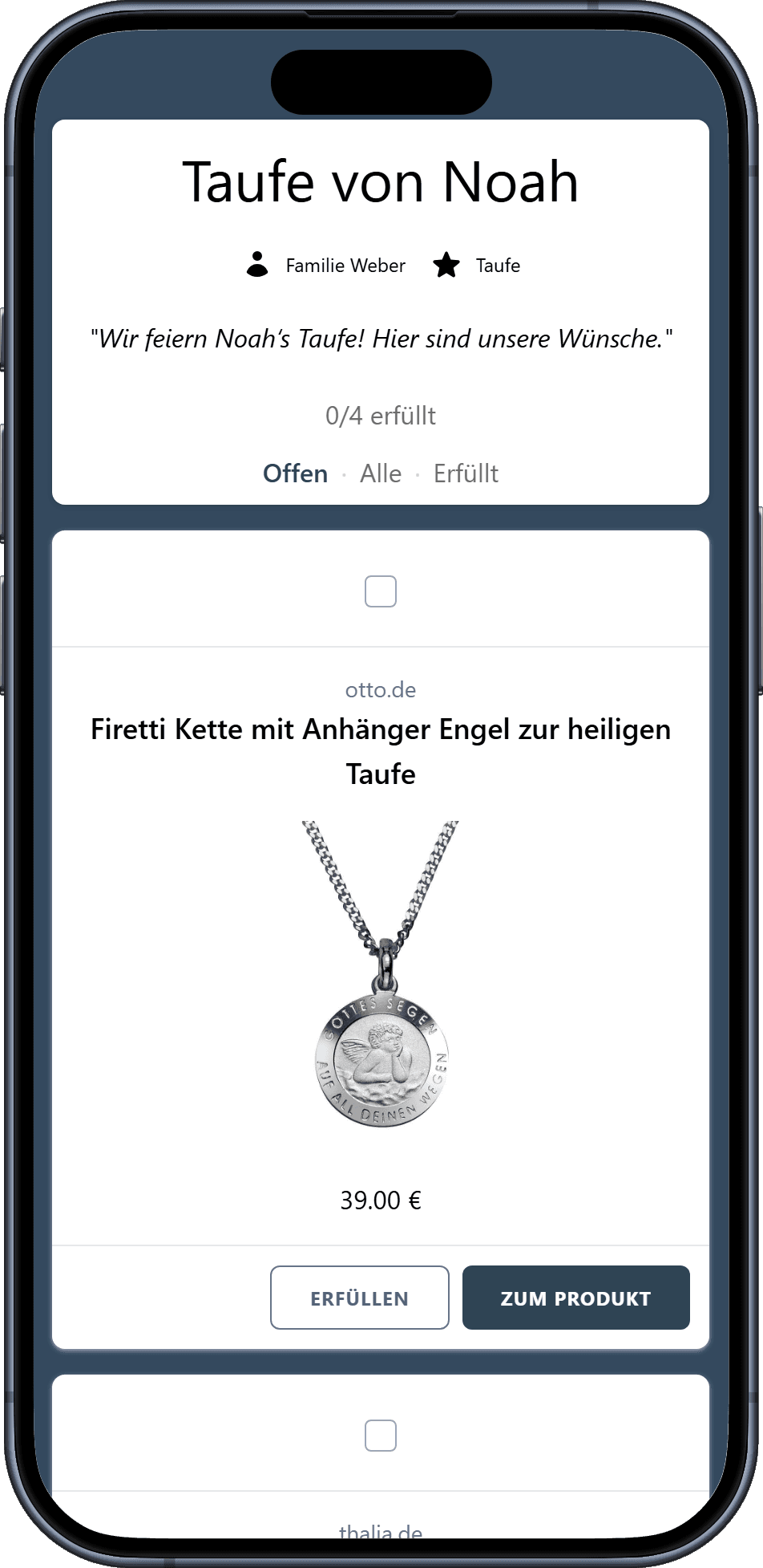 So erfüllen euch eure Gäste Wünsche zur Taufe