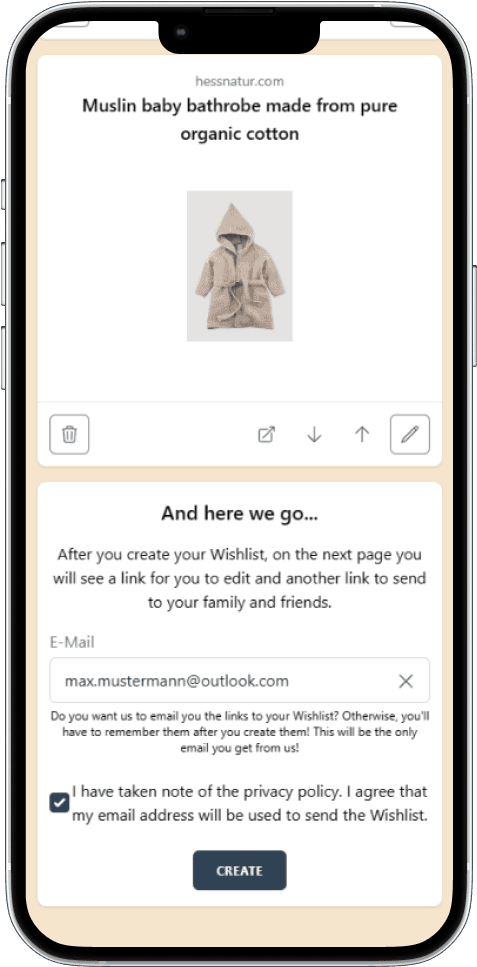 How to create your Wishlist