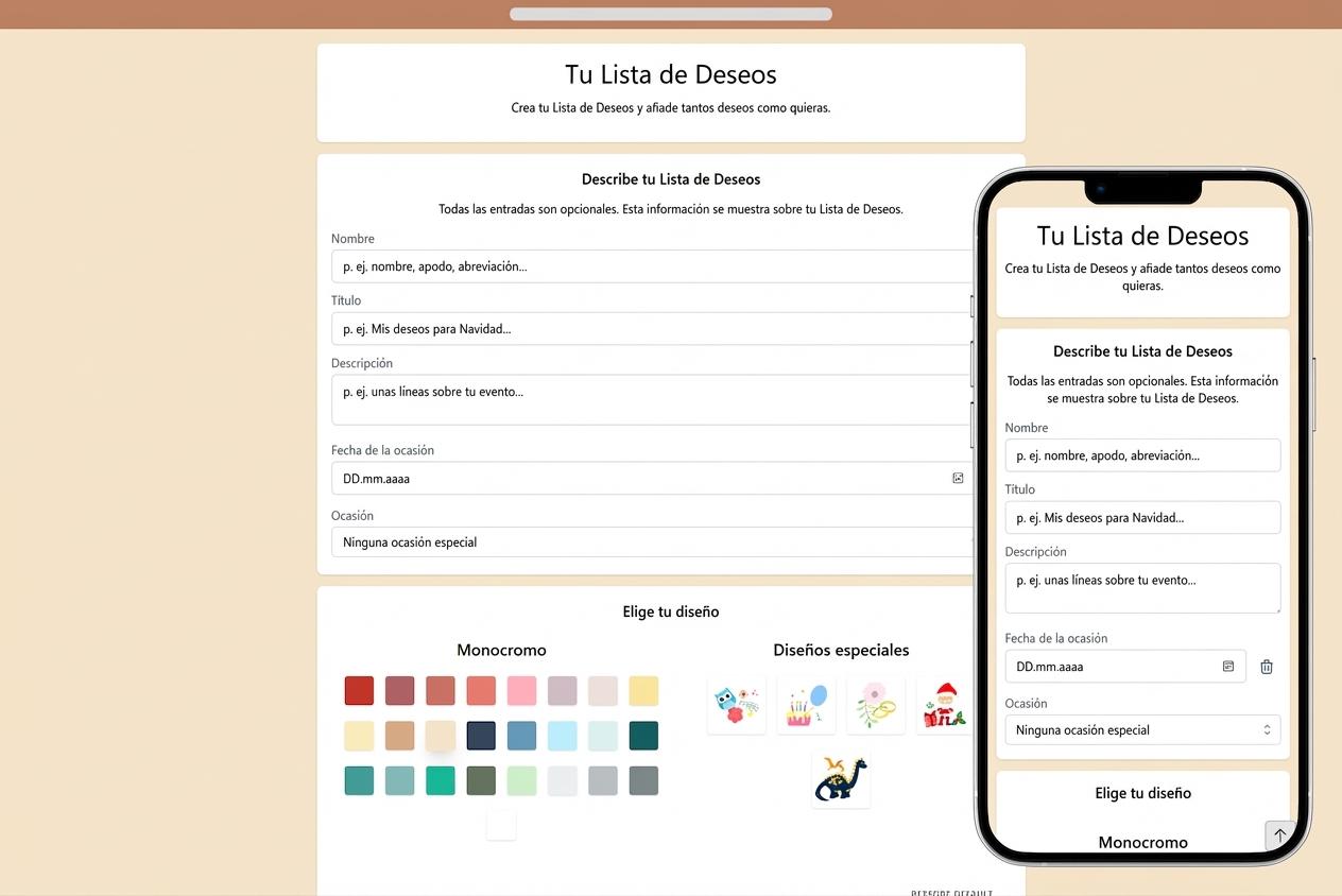 Cómo añadir detalles a tu lista de deseos