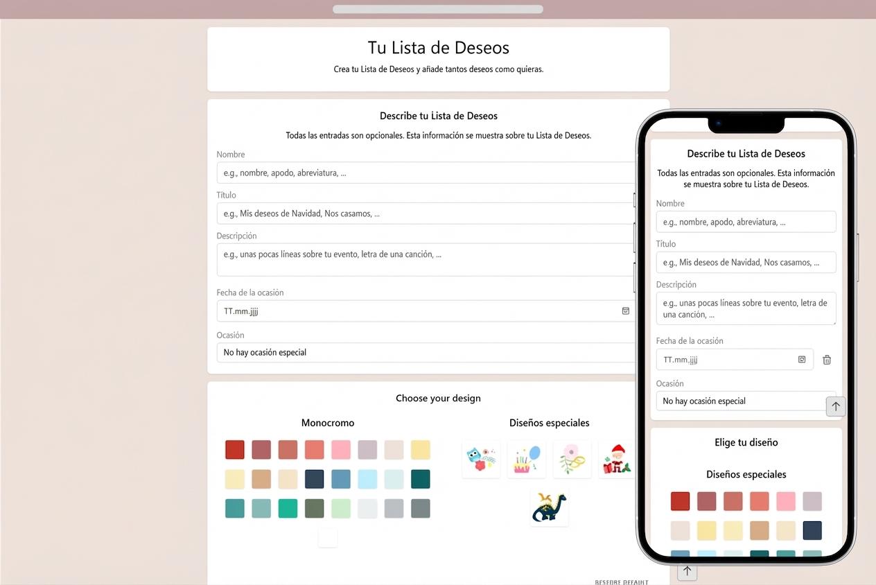 Cómo añadir detalles a tu lista de deseos