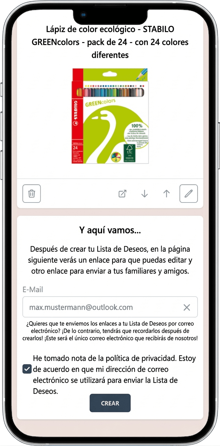 Cómo crear tu lista de deseos