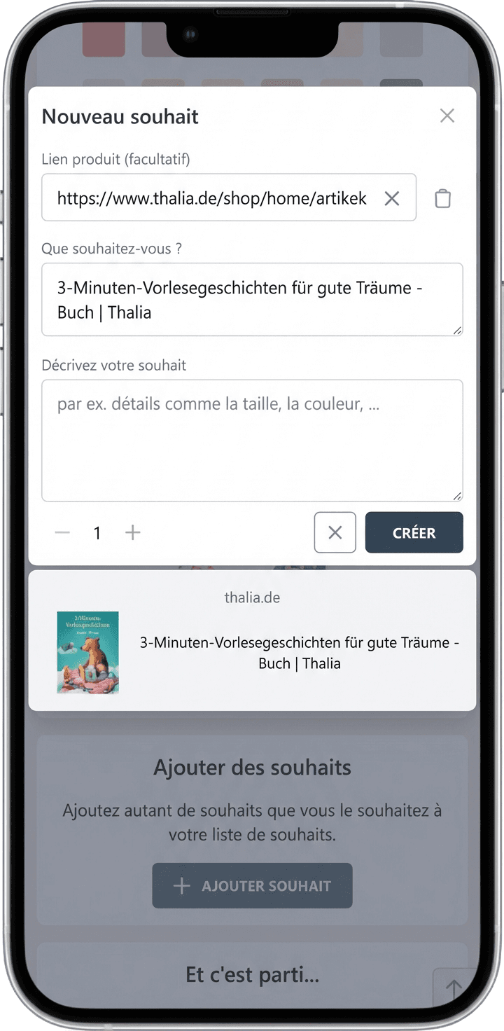 Comment ajouter des souhaits à votre liste de souhaits