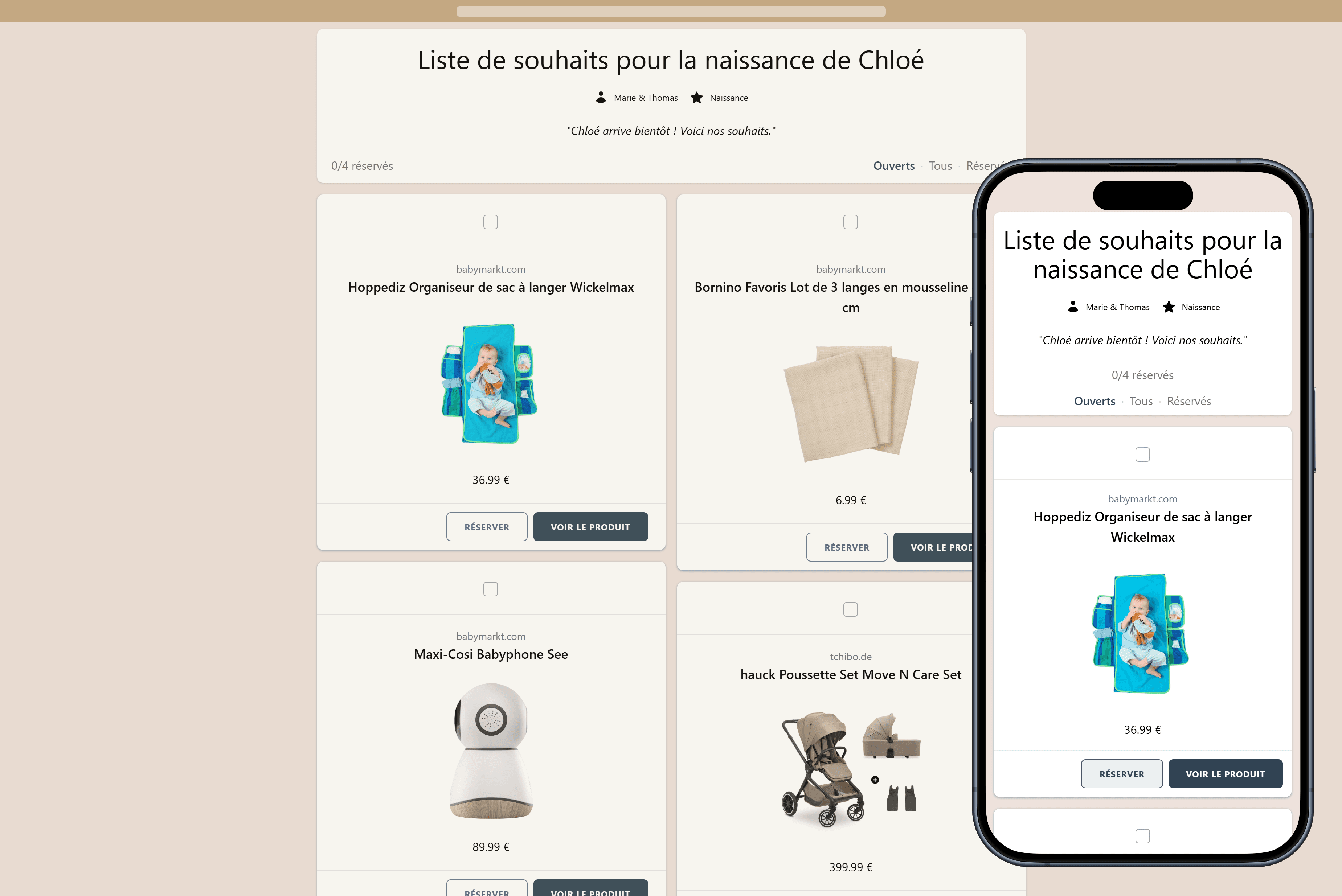 Voici à quoi ressemble votre liste de souhaits terminée