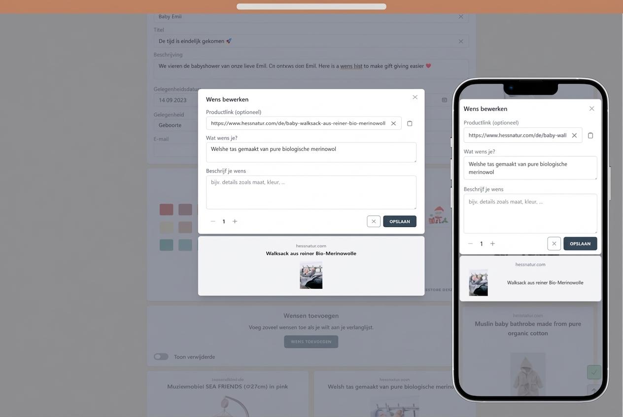 Hoe voeg je wensen toe aan je verlanglijst