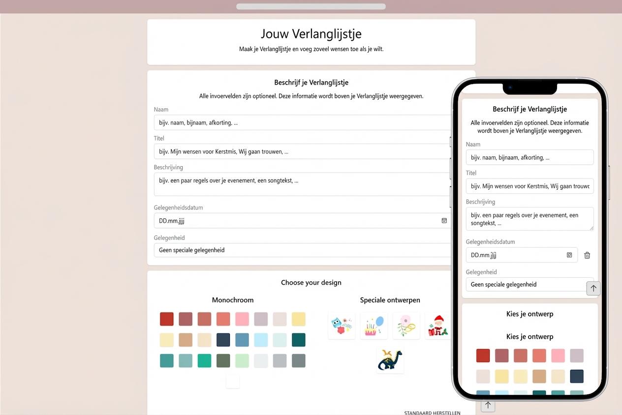 Hoe voeg je details toe aan je verlanglijst