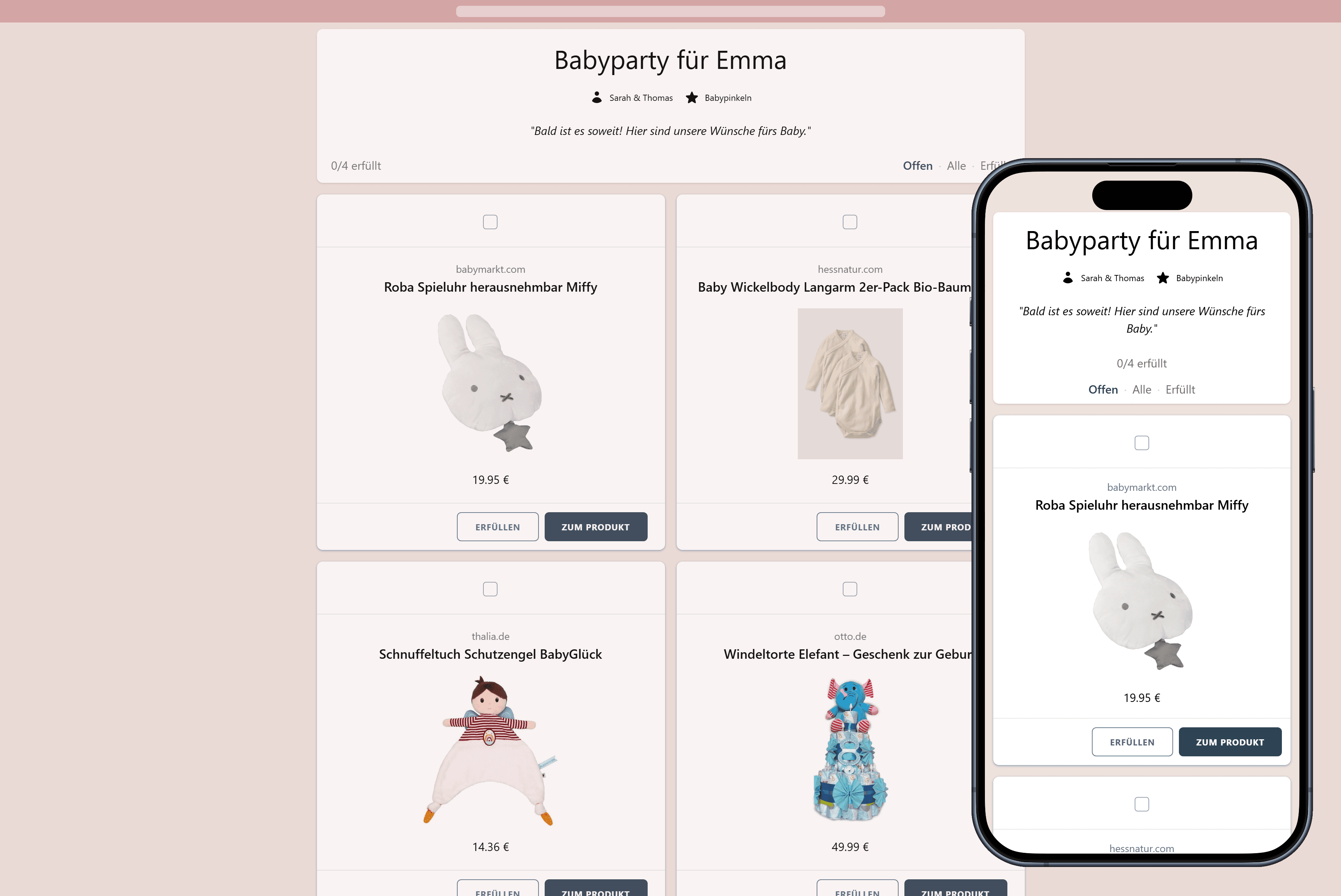 So erfüllen euch eure Gäste Wünsche zur Babyparty