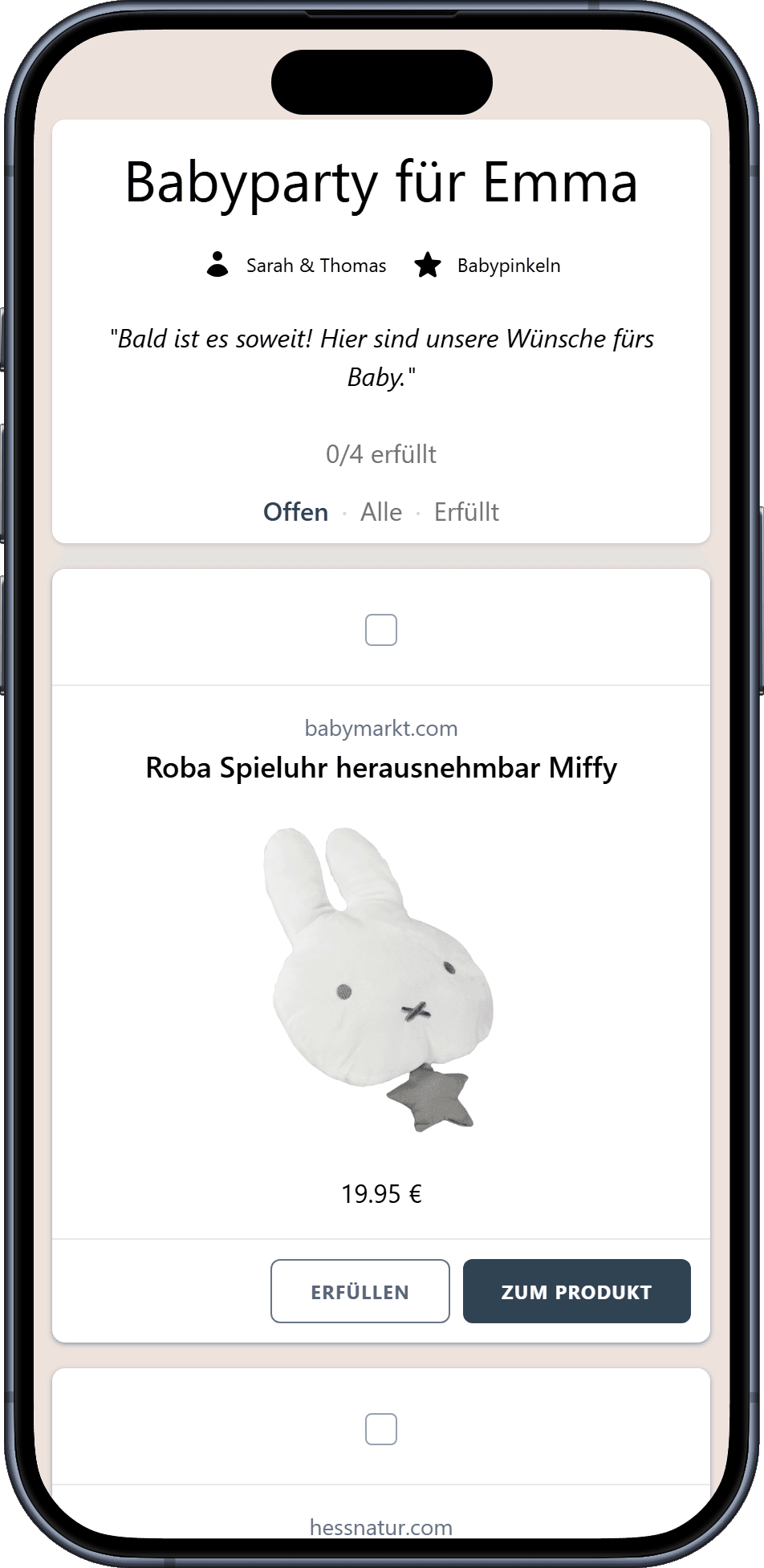 So erfüllen euch eure Gäste Wünsche zur Babyparty